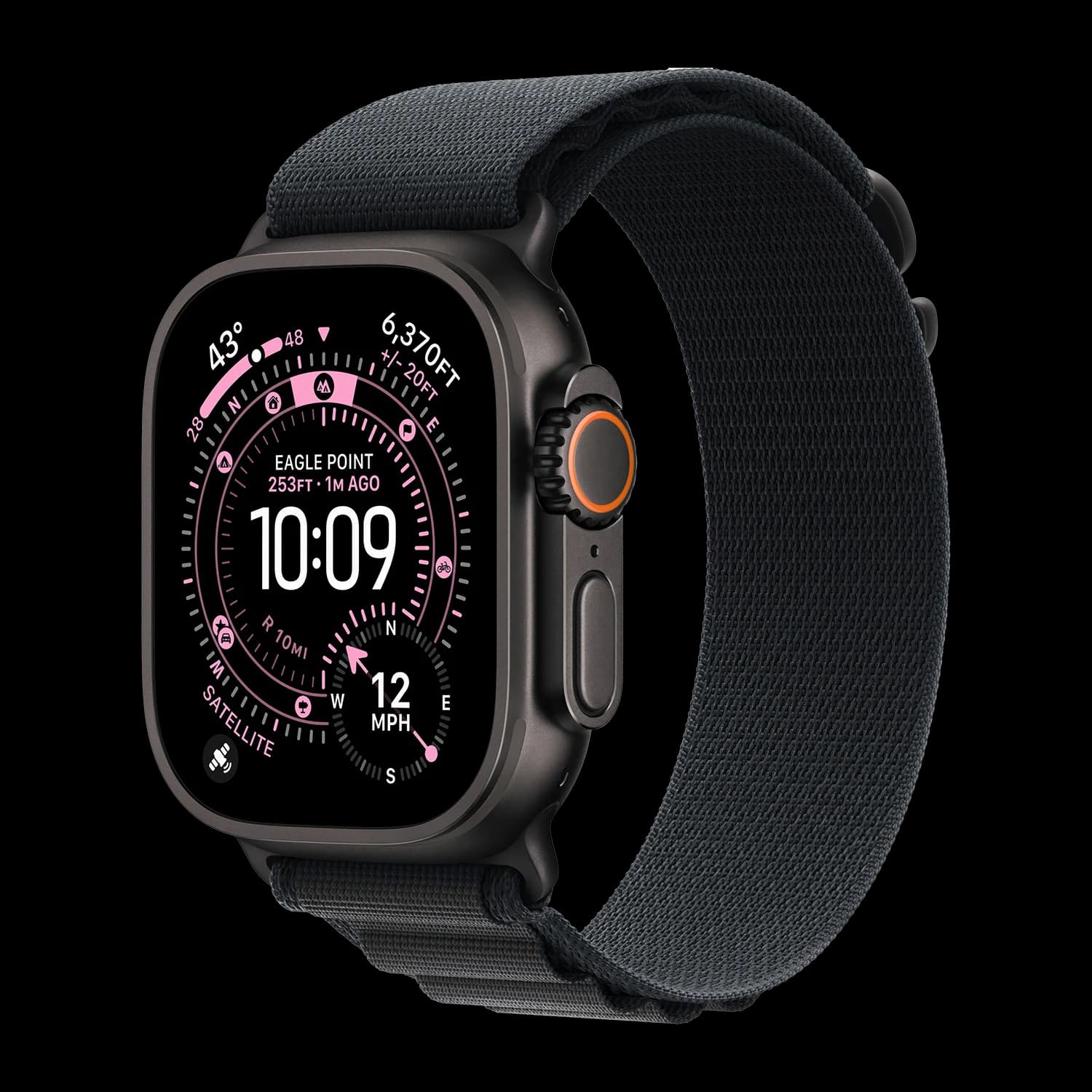 Apple Watch Ultra 3 · Black (тёмный титан)