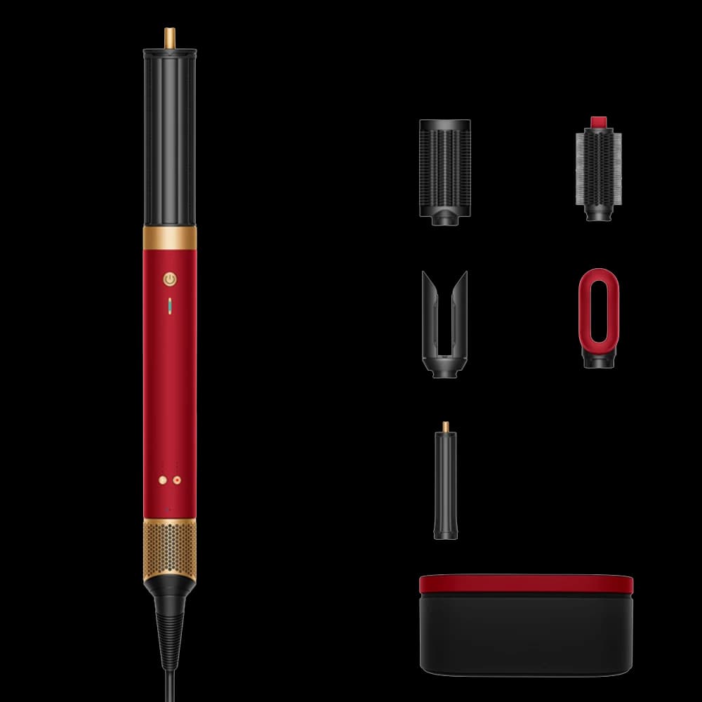 Стайлер Dyson · Красный бархат · Стайлер Dyson HS09 Hairstyler Air Lab Coanda 2x Complete Long · Для прямых и волнистых волос — фото 1