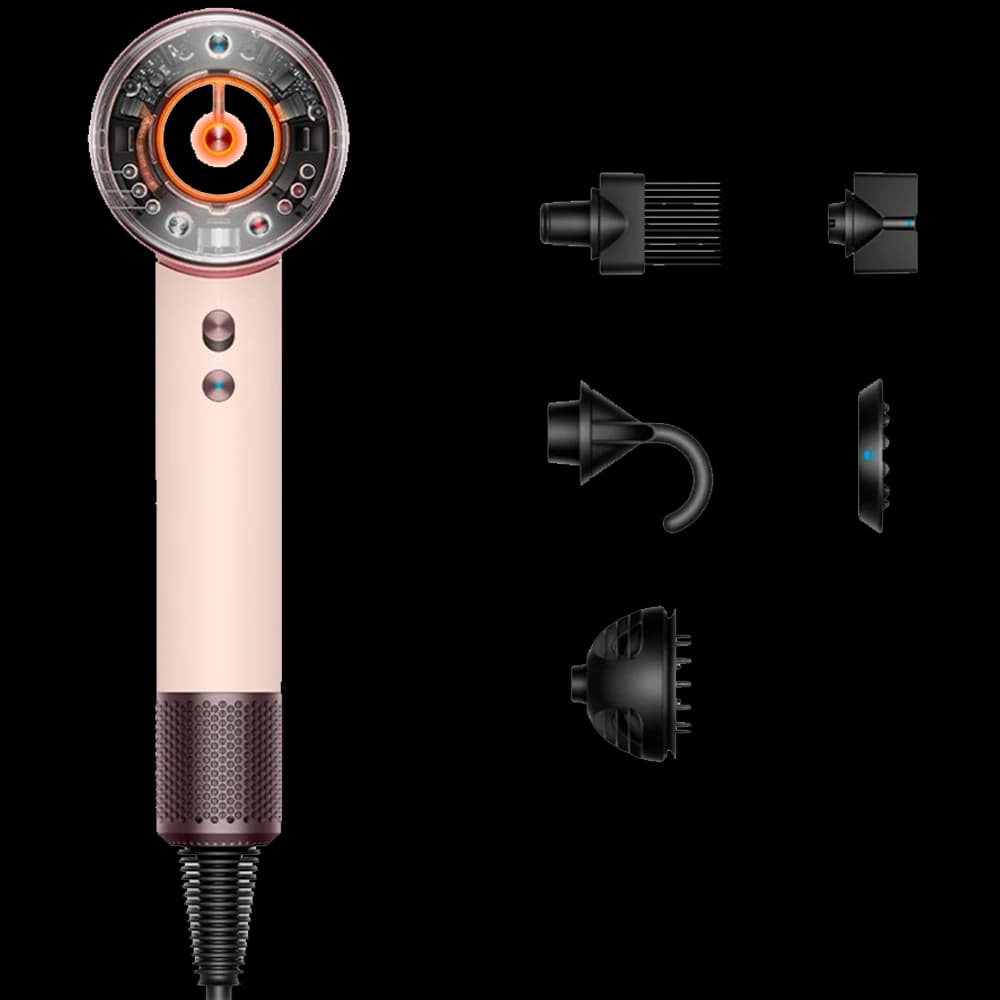 Фен Dyson · Розовый · Фен Dyson HD16 Supersonic Nural Hair Dryer · Для кудрявых волос — фото 1