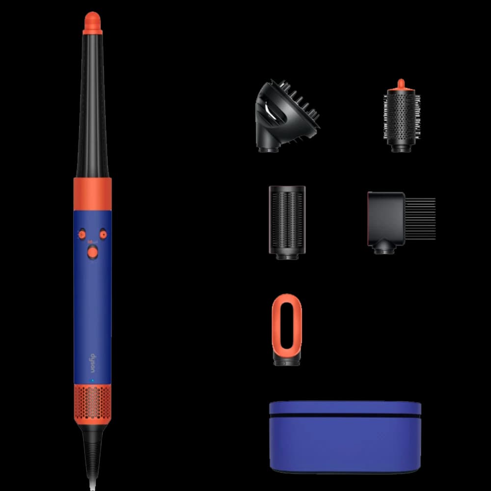 Стайлер Dyson · Ярко-синий · Стайлер Dyson HS08 Hairstyler Airwrap i.d. · Для кудрявых волос — фото 1