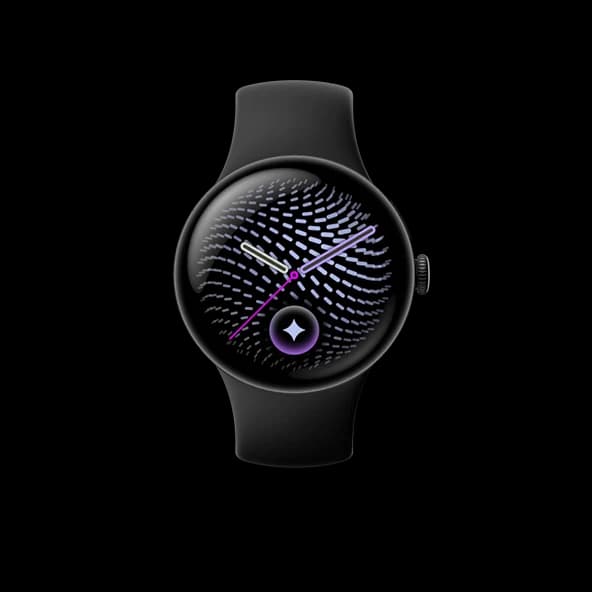 Pixel Watch 5 · Pixel Watch 45 мм · Matte Black Aluminium Case / Obsidian Active Band · 2 ГБ · 64 ГБ · Wi-Fi + поддержка SIM (LTE / 5G) и GPS — фото 1