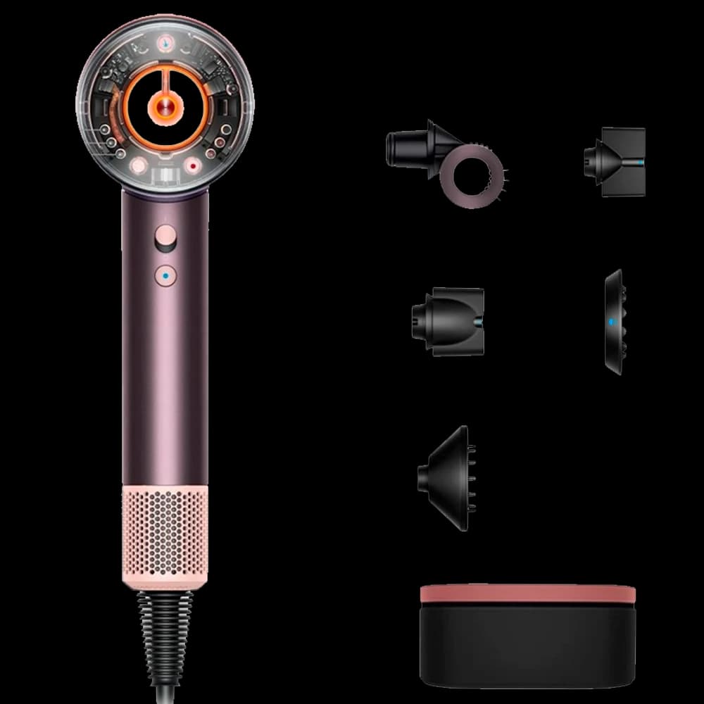 Фен Dyson · Сливовый · Фен Dyson HD16 Supersonic Nural Hair Dryer · Для прямых и волнистых волос — фото 1