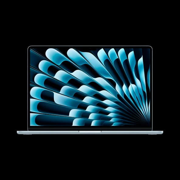 MacBook Air (2026) · MacBook Air 15.3" · Олеофобное покрытие · Алюминий · Sky Blue (небесно-голубой) · Apple M5 (10 ядер процессора и 10 ядер графики) · 16 ГБ Unified Memory (объединённая память) · 512 ГБ SSD · Американская раскладка
