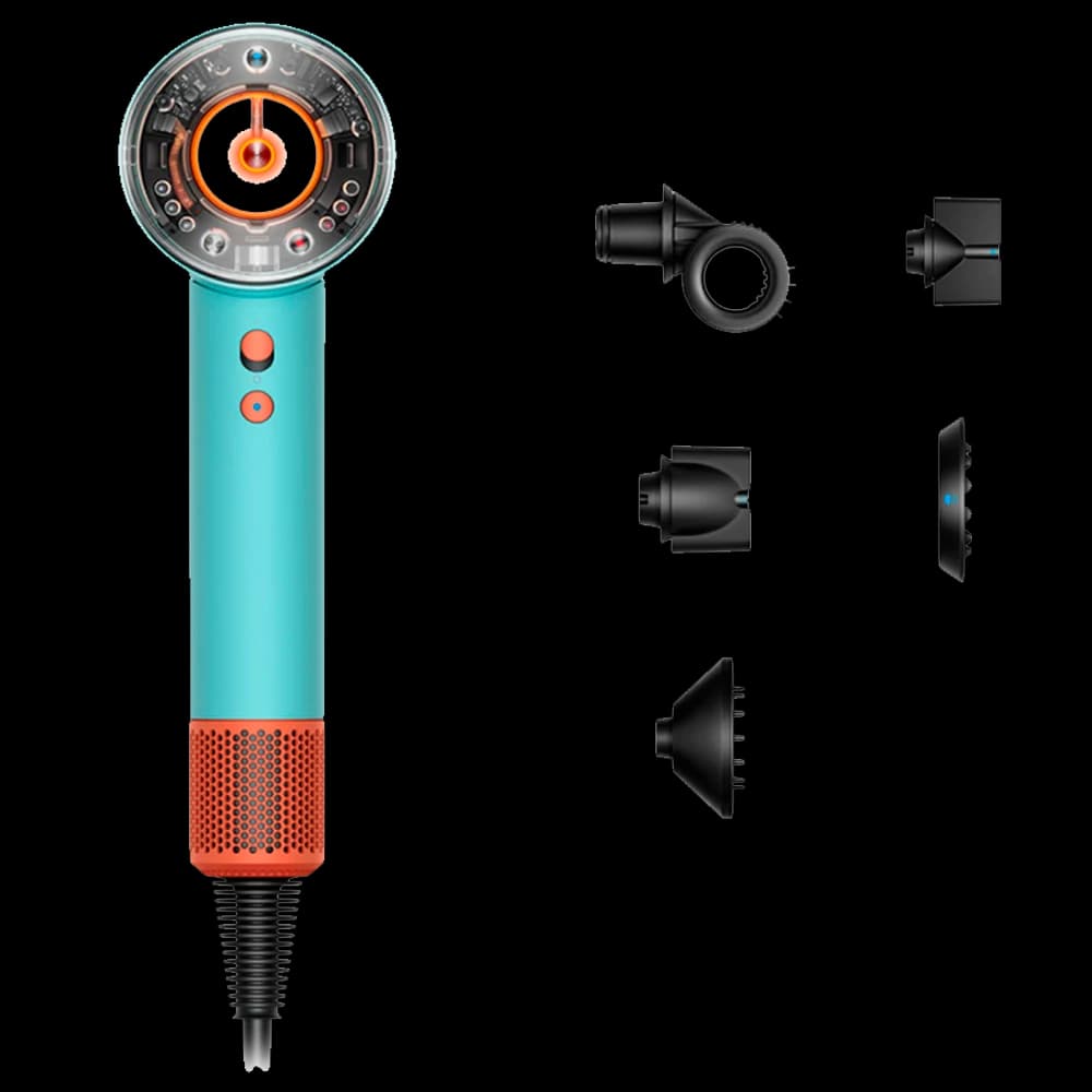 Фен Dyson · Бирюзовый · Фен Dyson HD16 Supersonic Nural Hair Dryer · Для прямых и волнистых волос — фото 1