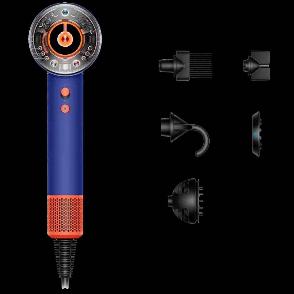 Фен Dyson · Синий · Фен Dyson HD16 Supersonic Nural Hair Dryer · Для кудрявых волос — фото 1