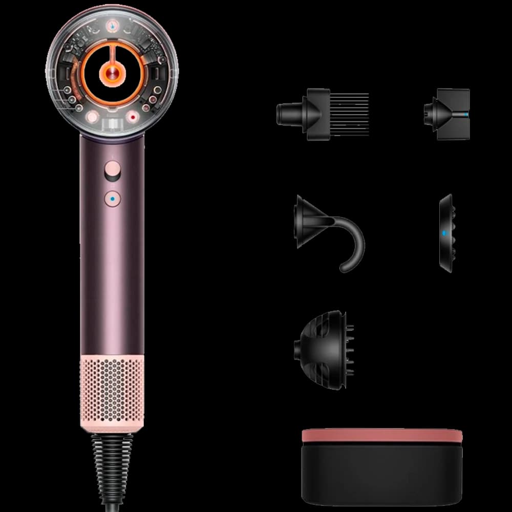 Фен Dyson · Сливовый · Фен Dyson HD16 Supersonic Nural Hair Dryer · Для кудрявых волос — фото 1